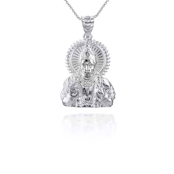 Element Shine Jewelry 925 Sterling Silver Hanuman Pendant Necklace